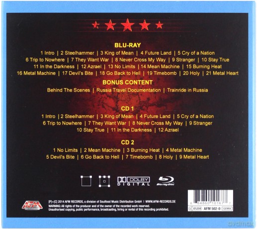 U.D.O.: Live From Moscow [Blu-Ray]+[2CD]