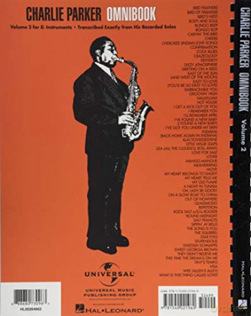 Charlie Parker Omnibook - Volume 2 For E-flat Instruments [KSIĄŻKA]