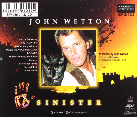 John Wetton: Sinister [CD]