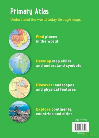 Collins Primary Atlas: Ideal for learning at school and at home [KSIĄŻKA]