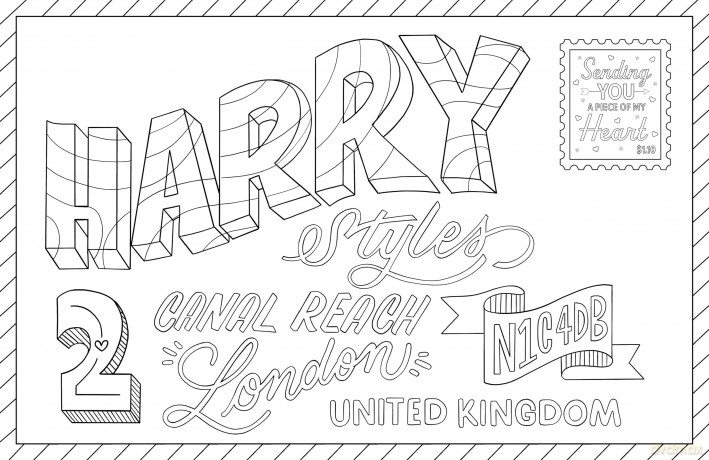 Colour In Harry: A Unofficial Harry Styles Colouring and Sticker Book [KSIĄŻKA]