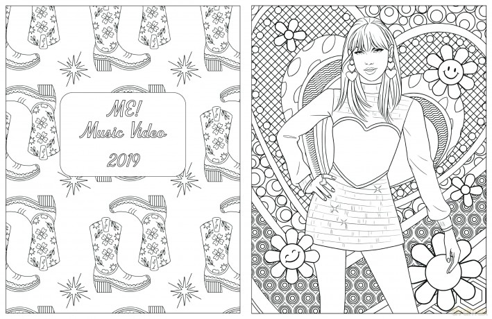 Colour In Taylor: A Unofficial Taylor Swift Colouring and Sticker Book [KSIĄŻKA]
