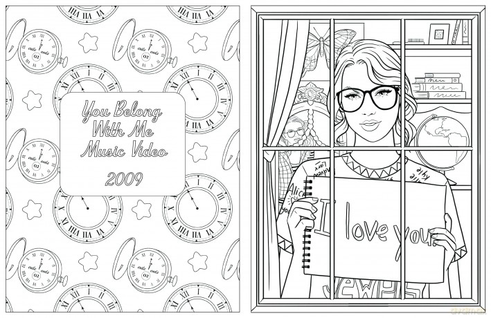 Colour In Taylor: A Unofficial Taylor Swift Colouring and Sticker Book [KSIĄŻKA]