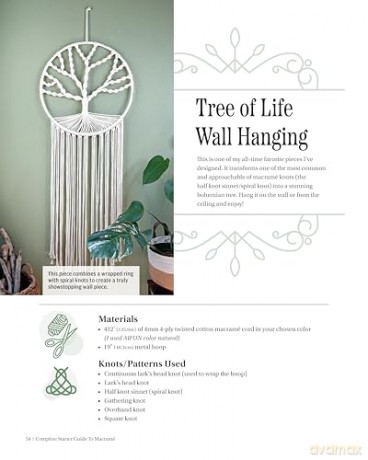Complete Starter Guide to Macramé: 15 Knotted Home Creations Made with Natural Materials [KSIĄŻKA]