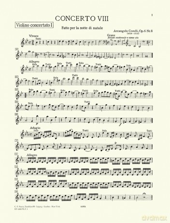 Corelli: Concerto Grosso Op.6 No.8 [KSIĄŻKA]
