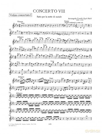 Corelli: Concerto Grosso Op.6 No.8 [KSIĄŻKA]