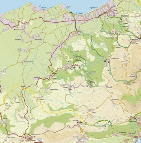 Corfu Sunflower Walking Guide: 65 long and short walks, 4 car tours: 65 long and short walks and 4 car tours [KSIĄŻKA]