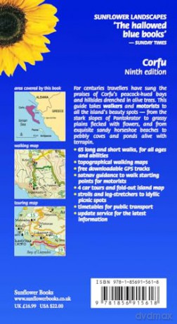 Corfu Sunflower Walking Guide: 65 long and short walks, 4 car tours: 65 long and short walks and 4 car tours [KSIĄŻKA]