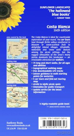Costa Blanca Sunflower Walking: 75 long and short walks, 5 car tours: 75 long and short walks and 5 car tours [KSIĄŻKA]