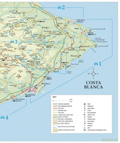 Costa Blanca Sunflower Walking: 75 long and short walks, 5 car tours: 75 long and short walks and 5 car tours [KSIĄŻKA]