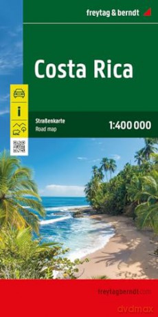 Costa Rica Road Map 1:400,000 scale: wegenkaart schaal 1:400.000 [KSIĄŻKA]