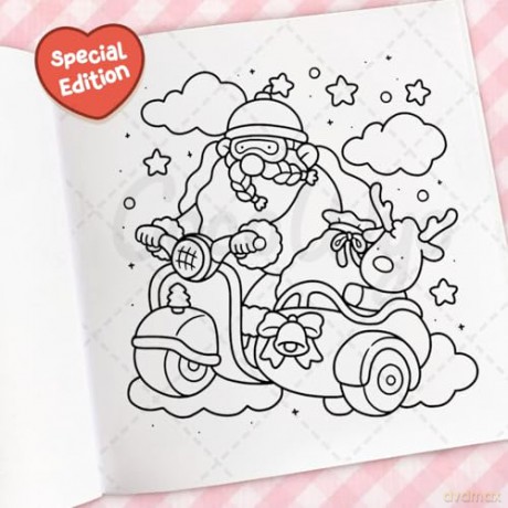 Cozy Christmas: The Cute and Relaxing Festive Colouring Book for Kids and Adults [KSIĄŻKA]