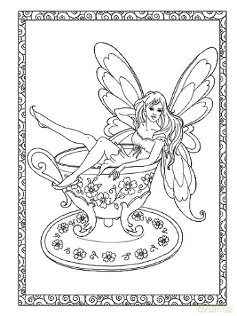 Creative Haven Enchanted Fairies Coloring Book [KSIĄŻKA]