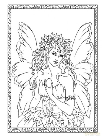 Creative Haven Enchanted Fairies Coloring Book [KSIĄŻKA]