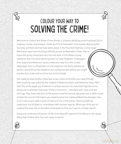 Crime Scene: A Cosy Crime Colouring Book [KSIĄŻKA]