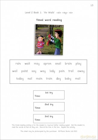 Dandelion Readers Vowel Spellings Level 2 Workbook: Activities Accompanying Dandelion Readers Vowel Spellings Level 2 VIV Wails [KSIĄŻKA]
