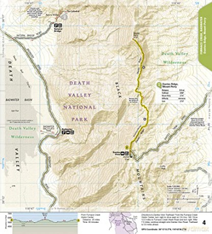 Death Valley Day Hikes: 1:31680: 1709 [KSIĄŻKA]