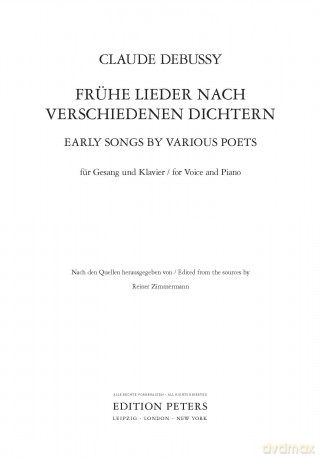 Debussy: Early Songs [KSIĄŻKA]
