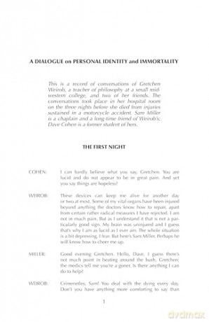 Dialogue on Personal Identity and Immortality [KSIĄŻKA]