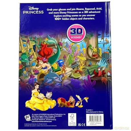 Disney Princess: Look and Find 3D [KSIĄŻKA]