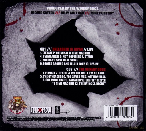 The Winery Dogs: Unleashed In Japan  [2CD]