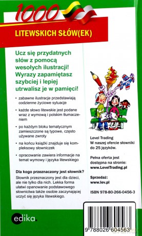 1000 litewskich słów(ek). Ilustrowany słownik [KSIĄŻKA]