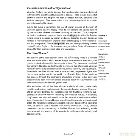 Dracula by Bram Stoker Text Guide: A-Level English Literature Revision Book | Includes Analysis, Key Quotes, Character Insights, and Sample Essays for Top Grades [KSIĄŻKA]