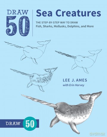 Draw 50 Sea Creatures: The Step-By-Step Way to Draw Fish, Sharks, Mollusks, Dolphins, and More [KSIĄŻKA]