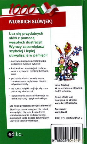 1000 włoskich słów(ek). Ilustrowany słownik [KSIĄŻKA]