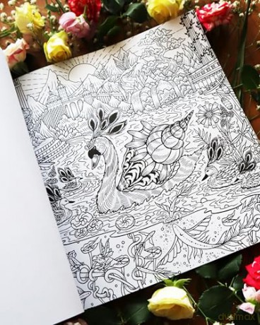 Dream Voyage: A Fantasy Colouring Journey [KSIĄŻKA]