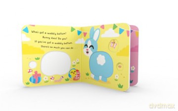 Easter Bunny's Wobbly Bottom: A fun-filled new interactive novelty board book series with sliders to wobble! [KSIĄŻKA]