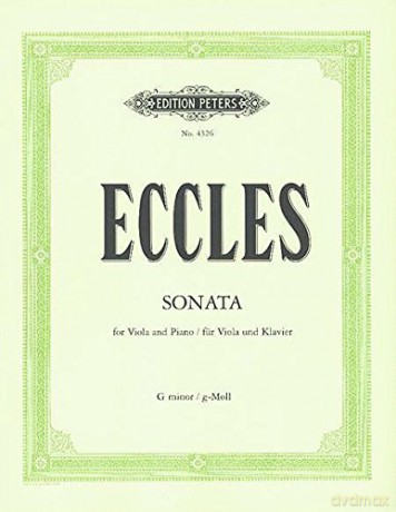 ECCLES - Sonata en Sol menor para Viola y Piano [KSIĄŻKA]