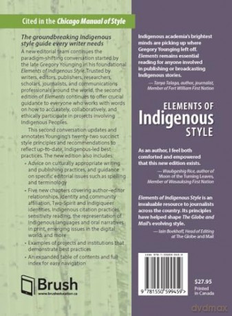 Elements of Indigenous Style: A Guide for Writing by and about Indigenous Peoples [KSIĄŻKA]