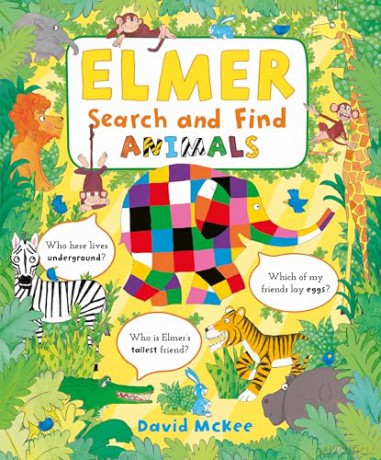 Elmer Search and Find Animals [KSIĄŻKA]
