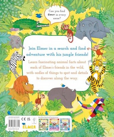 Elmer Search and Find Animals [KSIĄŻKA]