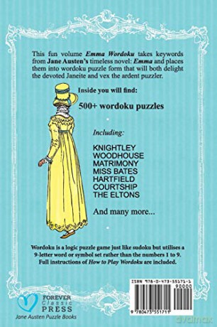 Emma Wordoku: Jane Austen Themed Wordoku Puzzles [KSIĄŻKA]