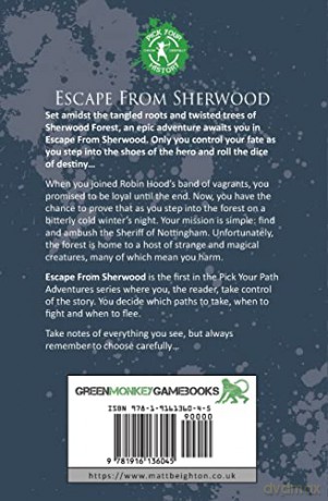 Escape From Sherwood: A Pick Your Path Adventure: 1 [KSIĄŻKA]