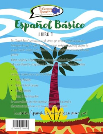 Espanol Básico para Ninos, Libro 1: Spanish Basics for Kids, Book 1 [KSIĄŻKA]