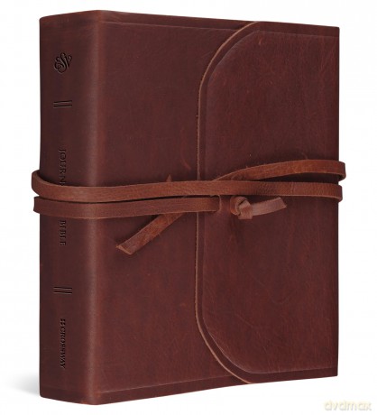 ESV Journaling Study Bible, Brown, Flap with Strap: English Standard Version, Brown, Flap With Strap [KSIĄŻKA]
