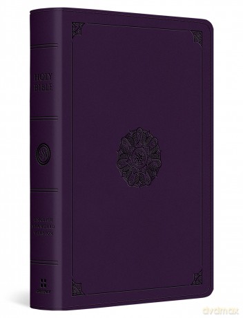 ESV Large Print Bible, Lavender, Emblem Design: English Standard Version Large Print Bible, Trutone, Lavender, Emblem Design [KSIĄŻKA]