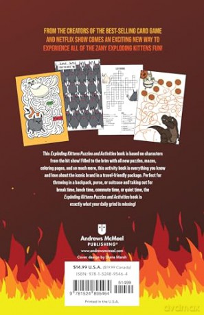 Exploding Kittens Puzzles and Activities [KSIĄŻKA]