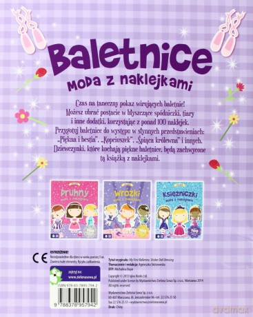 Baletnice moda z naklejkami - Mała stylistka [KSIĄŻKA]