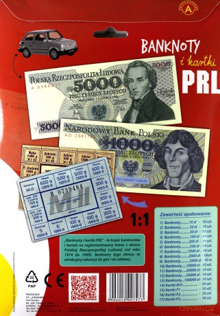 Banknoty i kartki PRL ALEX [ZABAWKA]