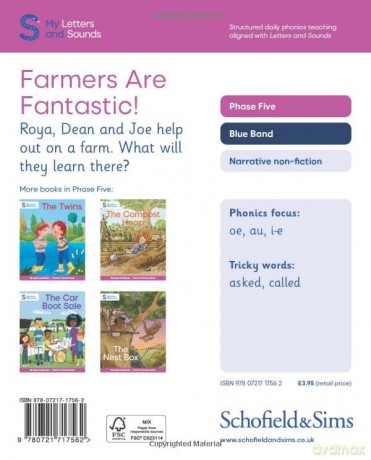 Farmers are Fantastic!: My Letters and Sounds Phase Five Phonics Reader, Blue Book Band: Year 1, Ages 5-7 [KSIĄŻKA]