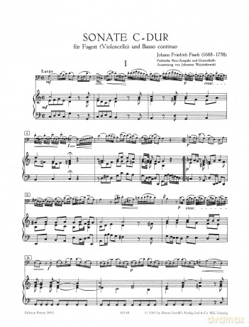 Fasch: Sonata C Major [KSIĄŻKA]
