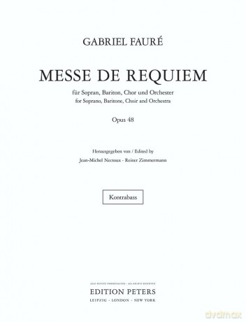 Fauré: Requiem Op.48 Bass Part [KSIĄŻKA]