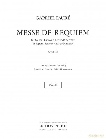 Fauré: Requiem Op.48 Viola 2 Part [KSIĄŻKA]