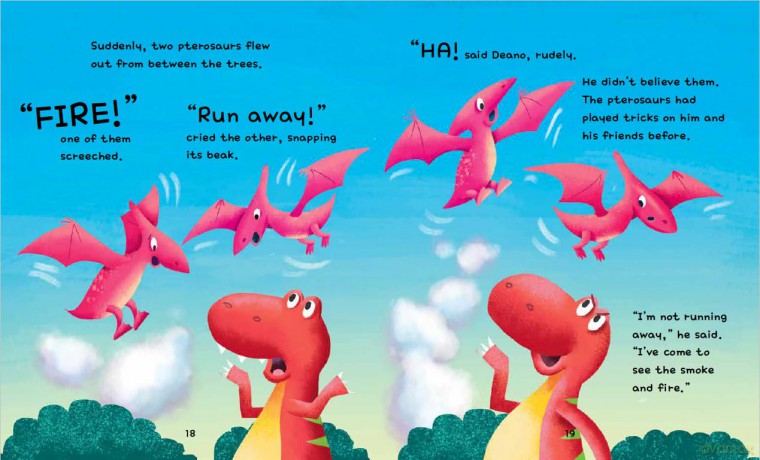 Fire in the Forest: A Dinosaur Story about Being Polite [KSIĄŻKA]