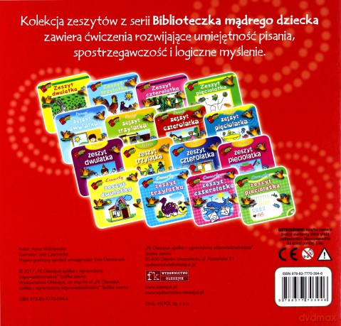 Bibl. mądrego dziecka - Drugi zeszyt czterolatka [KSIĄŻKA]