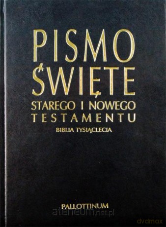 Biblia Tysiąclecia granat oprawa ekologiczna [KSIĄŻKA]